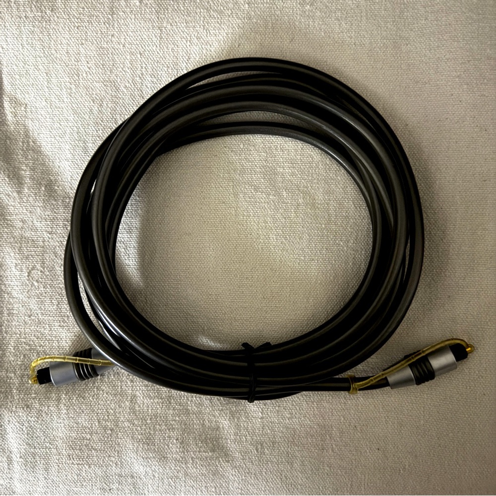 Optical Audio Cable | 12 FT | Black